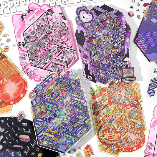 3D Scene Sticker "Today´s Business" Deco DIY