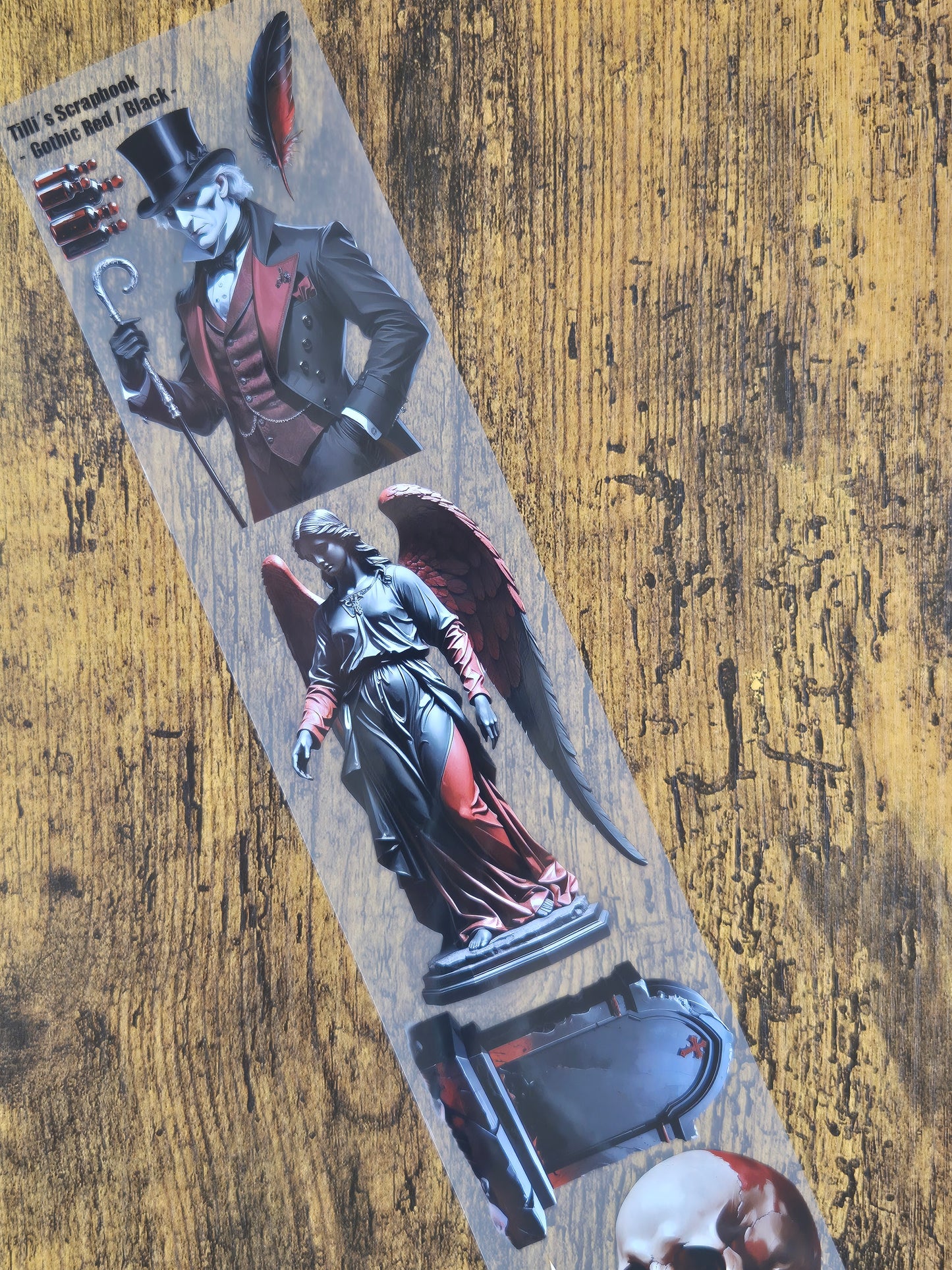 PET Tape Stickerband 2er Set Halloween & Gothic Bundle 7cm x 1,50m