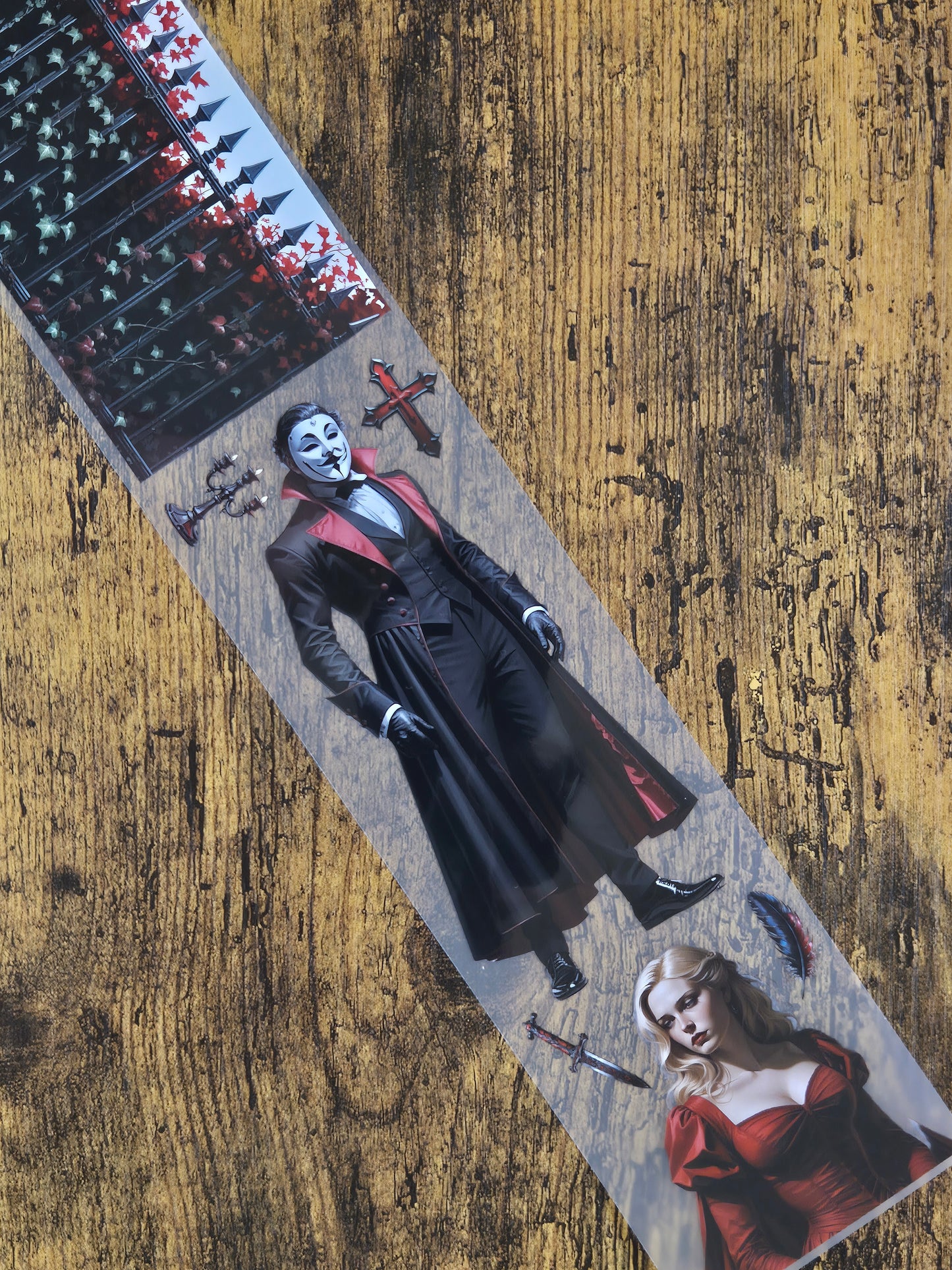 PET Tape Stickerband 2er Set Halloween & Gothic Bundle 7cm x 1,50m