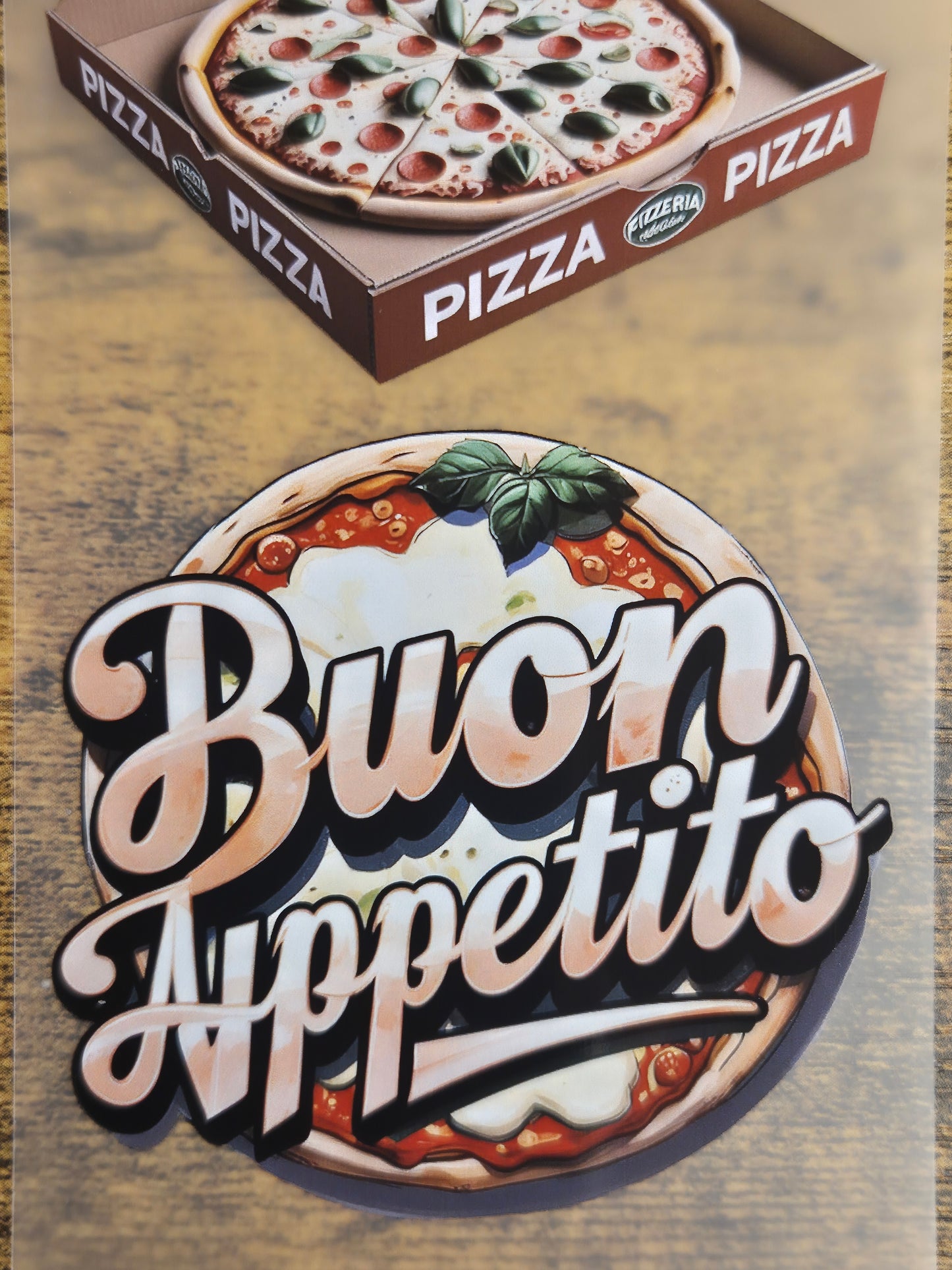 PET Tape Stickerband Pizzeria 7cm x 1,50m