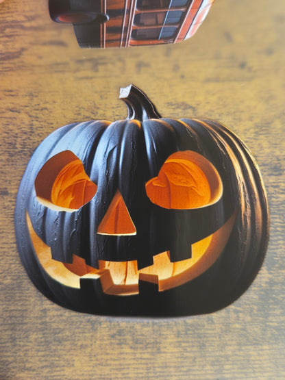 PET Tape Stickerband Halloween black/orange 7cm x 1,50m