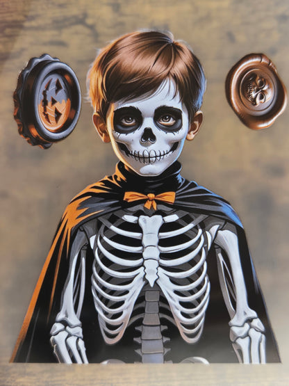 PET Tape Stickerband Halloween black/orange 7cm x 1,50m