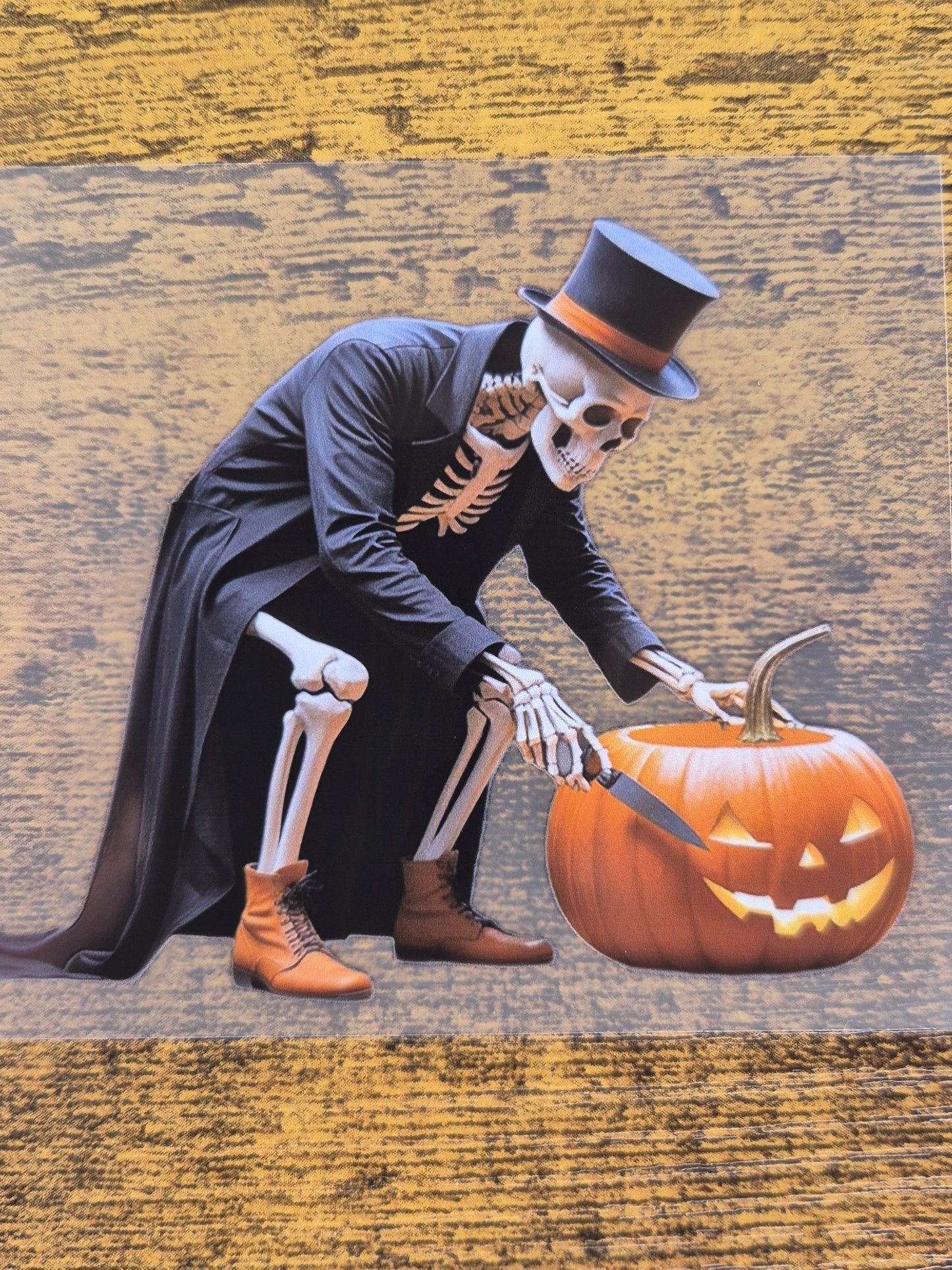 PET Tape Stickerband Halloween black/orange 7cm x 1,50m