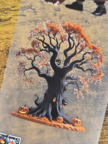 PET Tape Stickerband Halloween black/orange 7cm x 1,50m