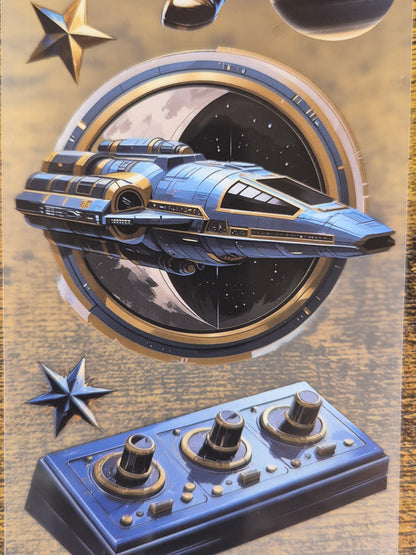 PET Tape Stickerband Weltall / Space 7cm x 1,50m