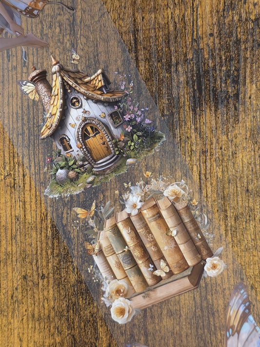 PET Tape Stickerband Schmetterlingsfeen / Butterfly Fairy 7cm x 1,50m