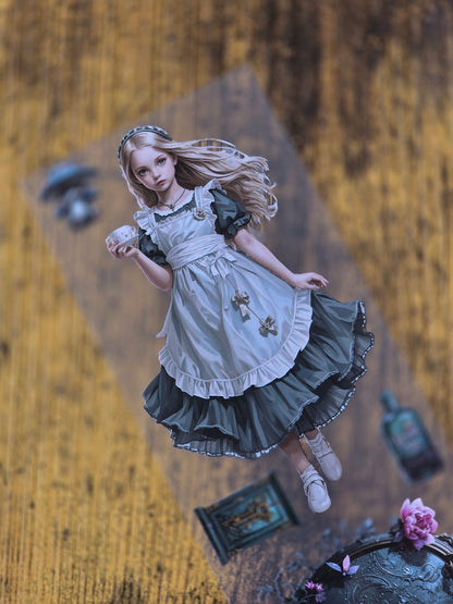 PET Tape Stickerband Wunderland mit Alice 7cm x 1,50m