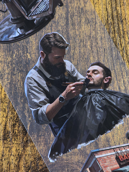 PET Tape Stickerband Barbershop 7cm x 1,50m