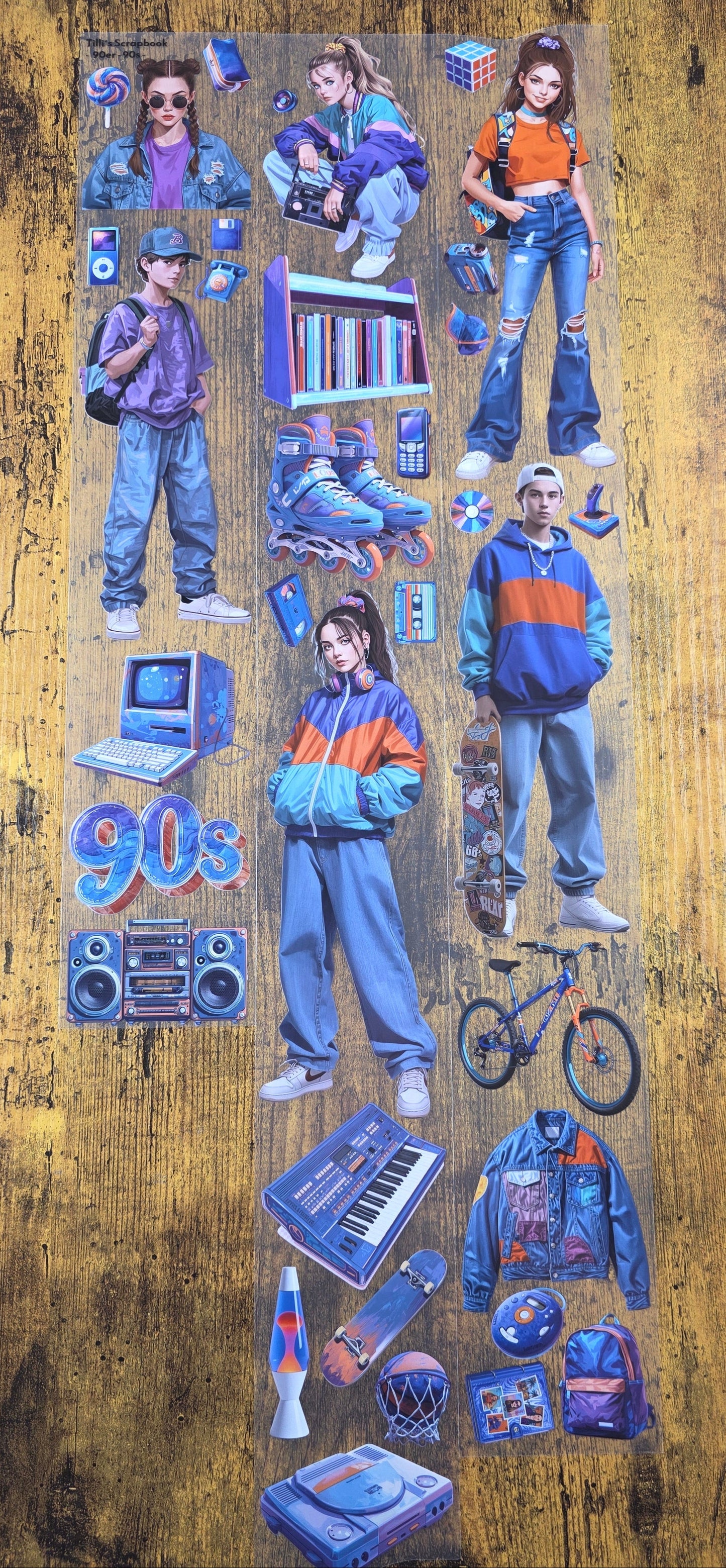 PET Tape 24er Set Stickerbänder Mega Bundle 7cm x 1,50m