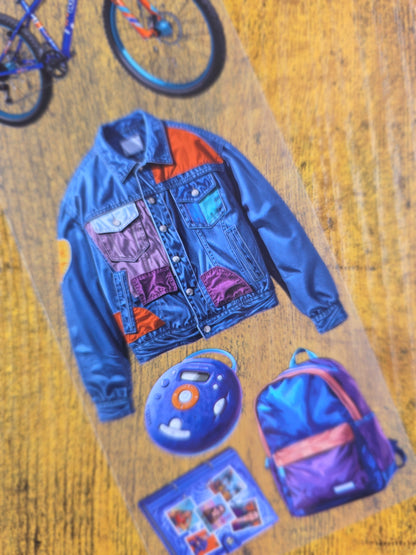 PET Tape Stickerband 90er Jahre  7cm x 1,50m