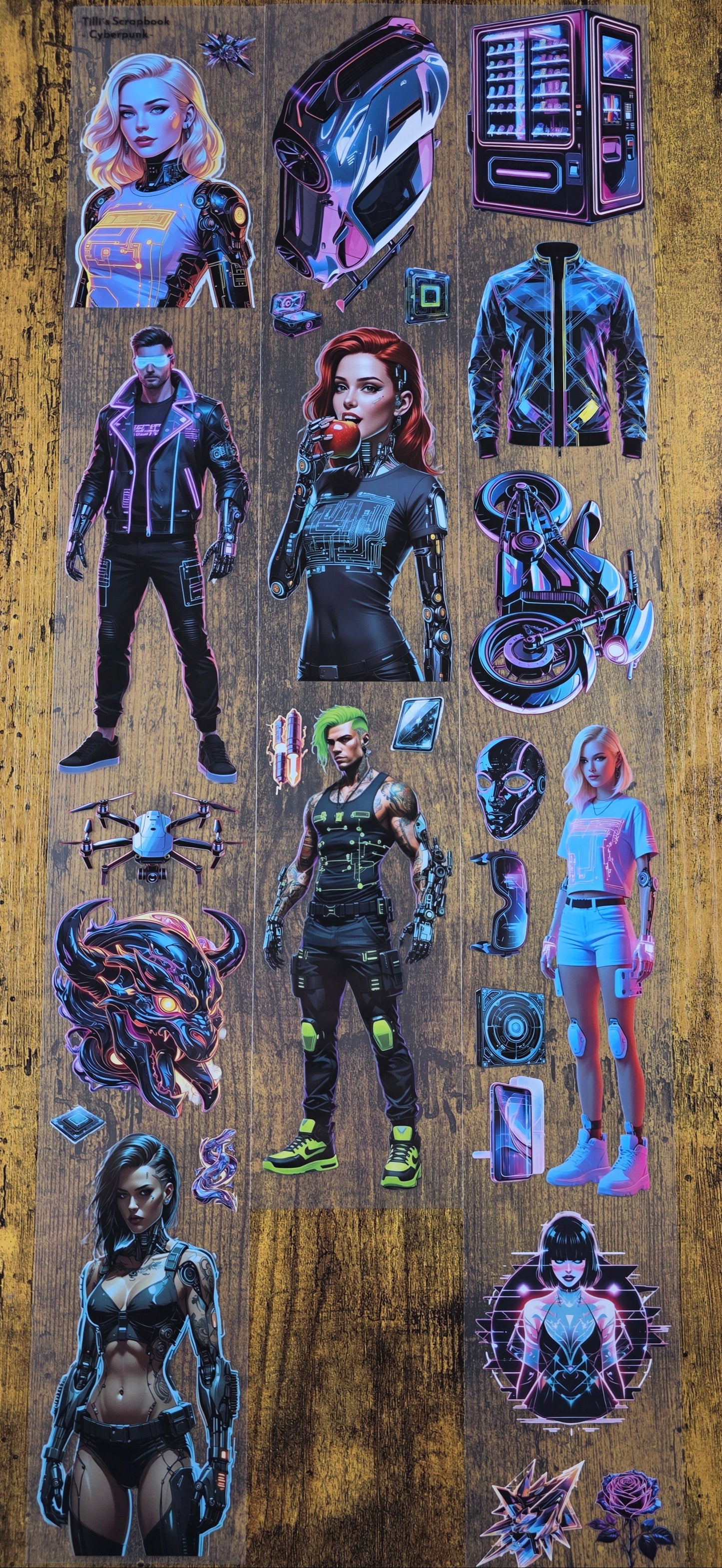 PET Tape 24er Set Stickerbänder Mega Bundle 7cm x 1,50m