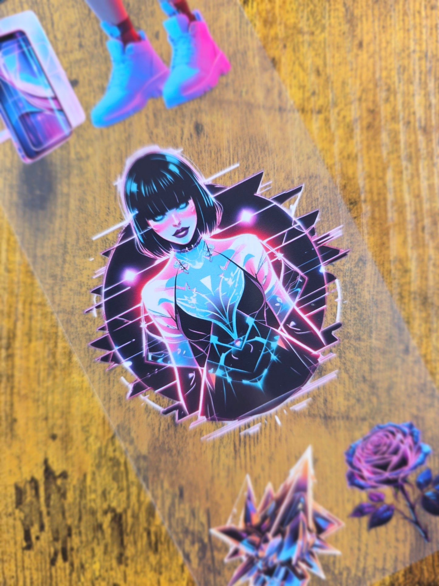 PET Tape Stickerband Cyberpunk 7cm x 1,50m