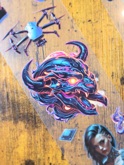 PET Tape Stickerband Cyberpunk 7cm x 1,50m