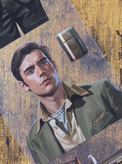 PET Tape Stickerband 4er Set Vintage Bundle 7cm x 1,50m