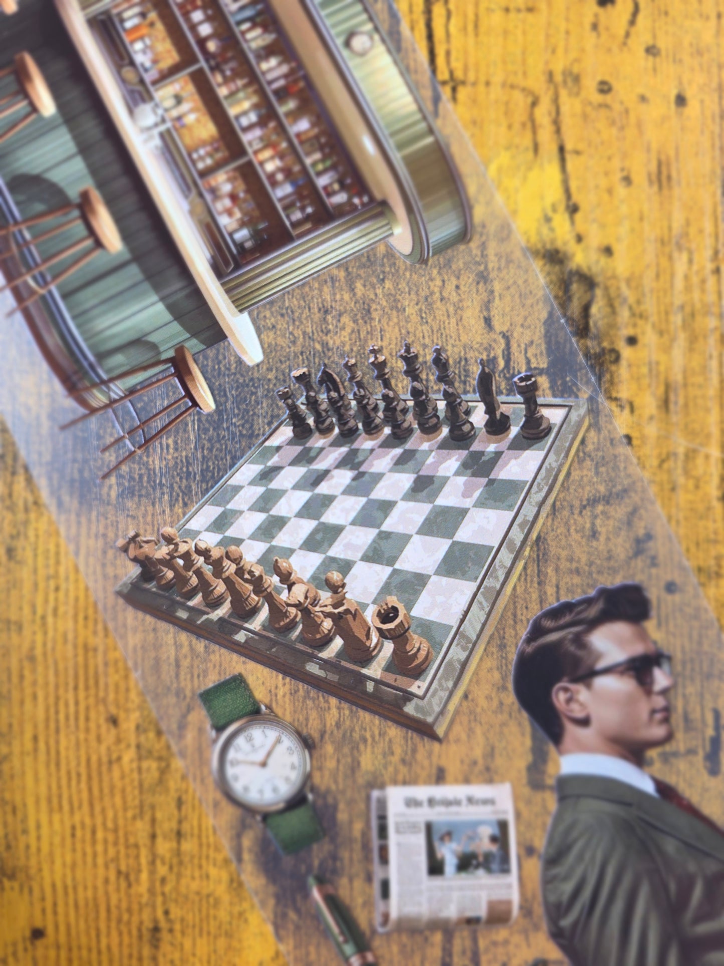 PET Tape Stickerband 4er Set Vintage Bundle 7cm x 1,50m