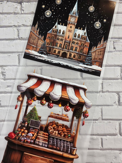 PET Tape Stickerband Weihnachtsmarkt / Christmas Market 7cm x 1,50m
