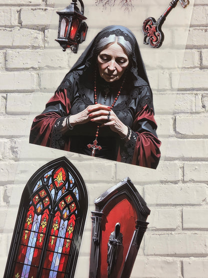 PET Tape Stickerband 2er Set Halloween & Gothic Bundle 7cm x 1,50m