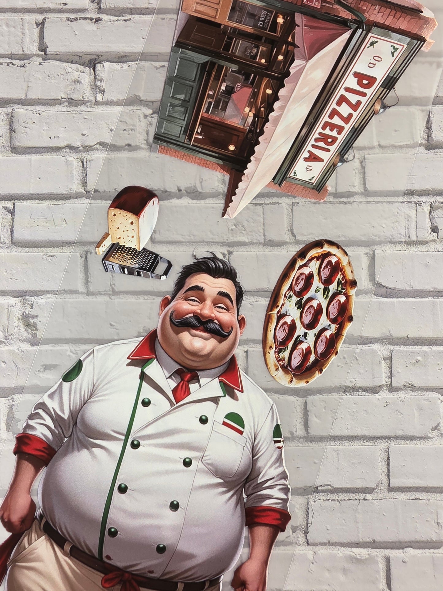 PET Tape Stickerband Pizzeria 7cm x 1,50m
