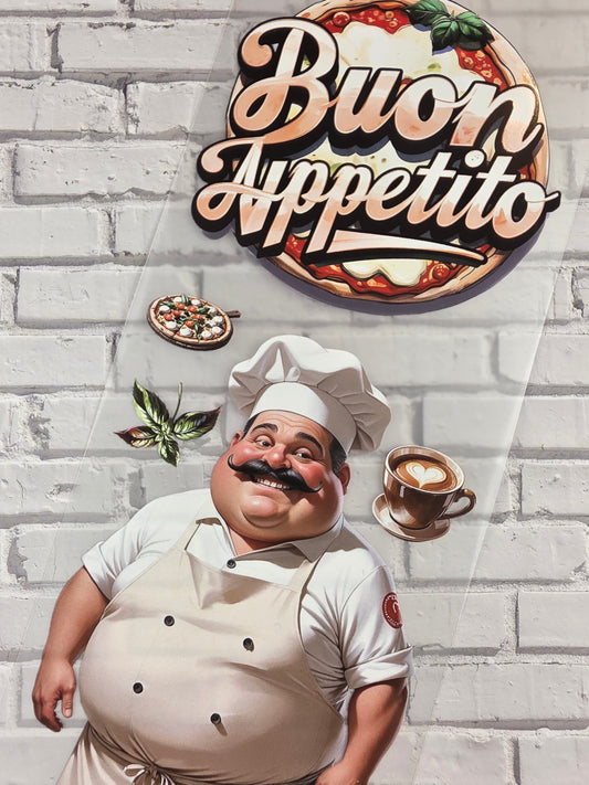 PET Tape Stickerband Pizzeria 7cm x 1,50m