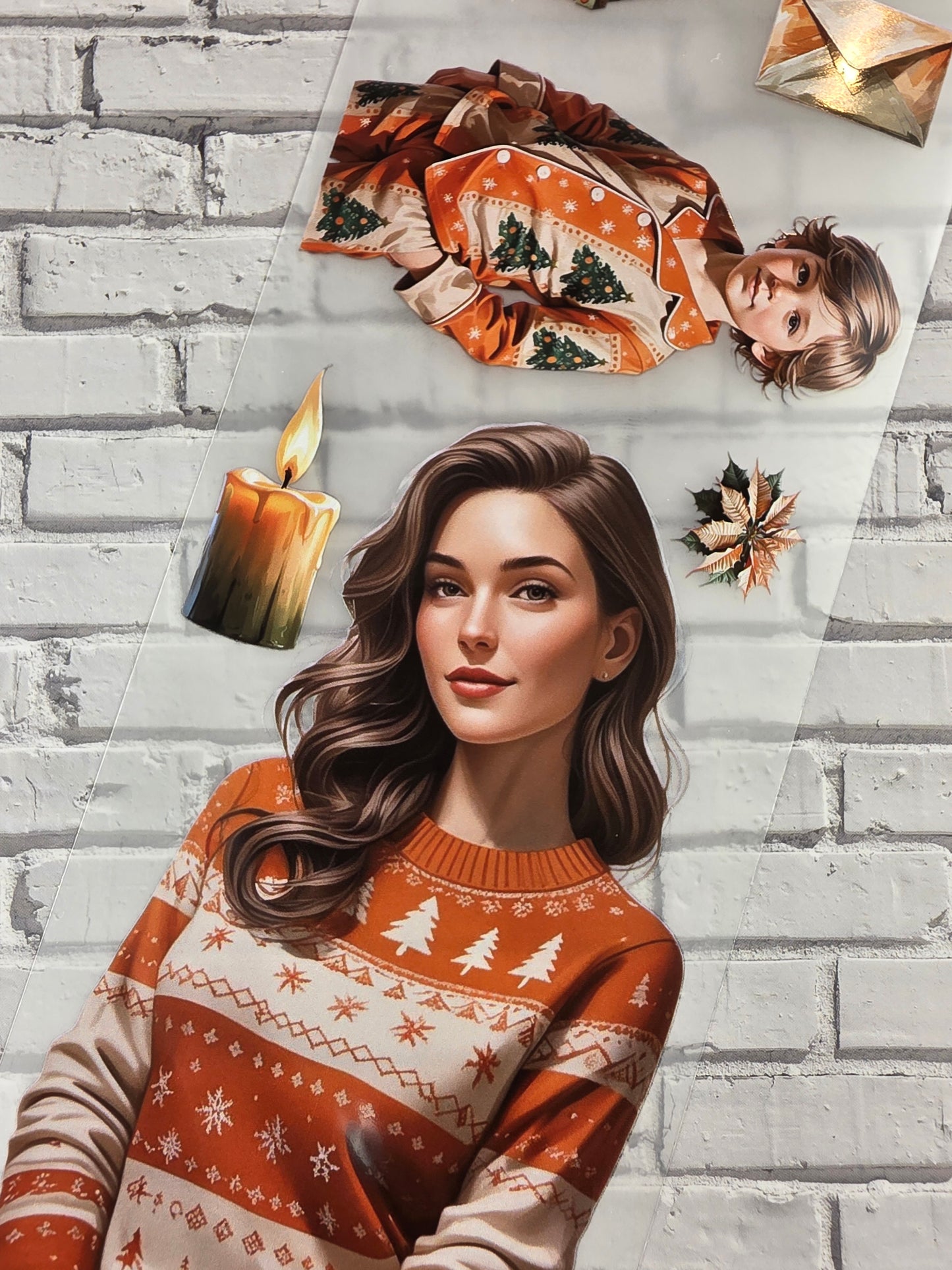 PET Tape Sticker Christmas Eve 7cm x 1.50m 