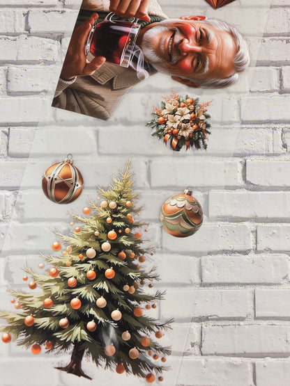 PET Tape Sticker Christmas Eve 7cm x 1.50m 