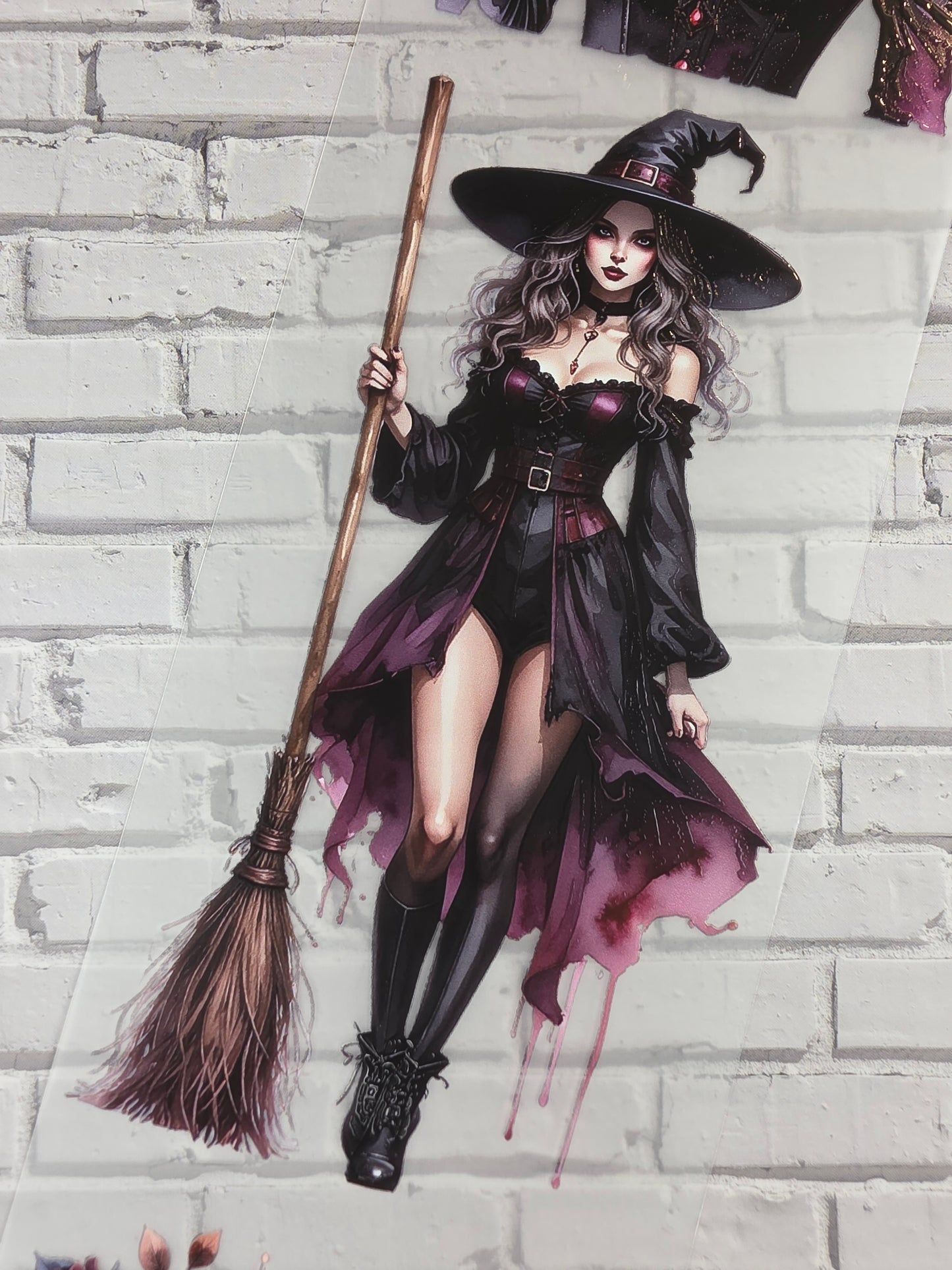 PET Tape 3D Stickerband Witch Ladies 7cm x 1,50m