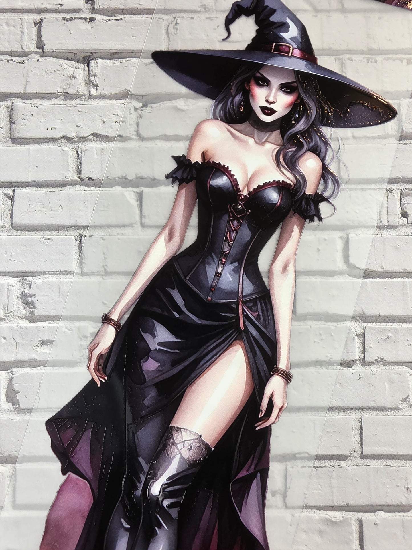 PET Tape 3D Stickerband Witch Ladies 7cm x 1,50m