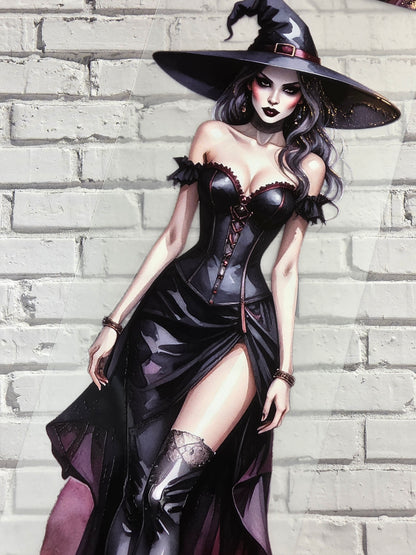 PET Tape 3D Stickerband Witch Ladies 7cm x 1,50m