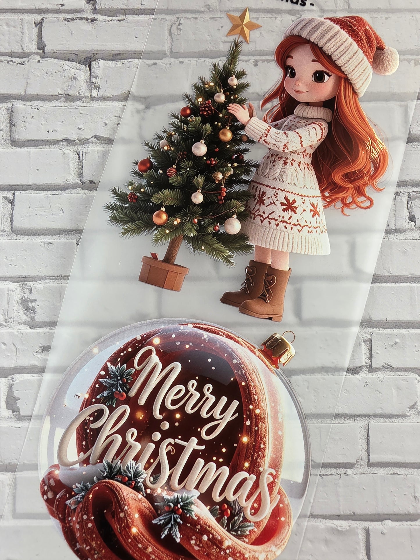 PET Tape Stickerband Rosi´s Christmas 7cm x 1,50m
