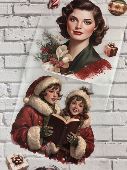 PET Tape Stickerband Vintage Christmas 7cm x 1,50m