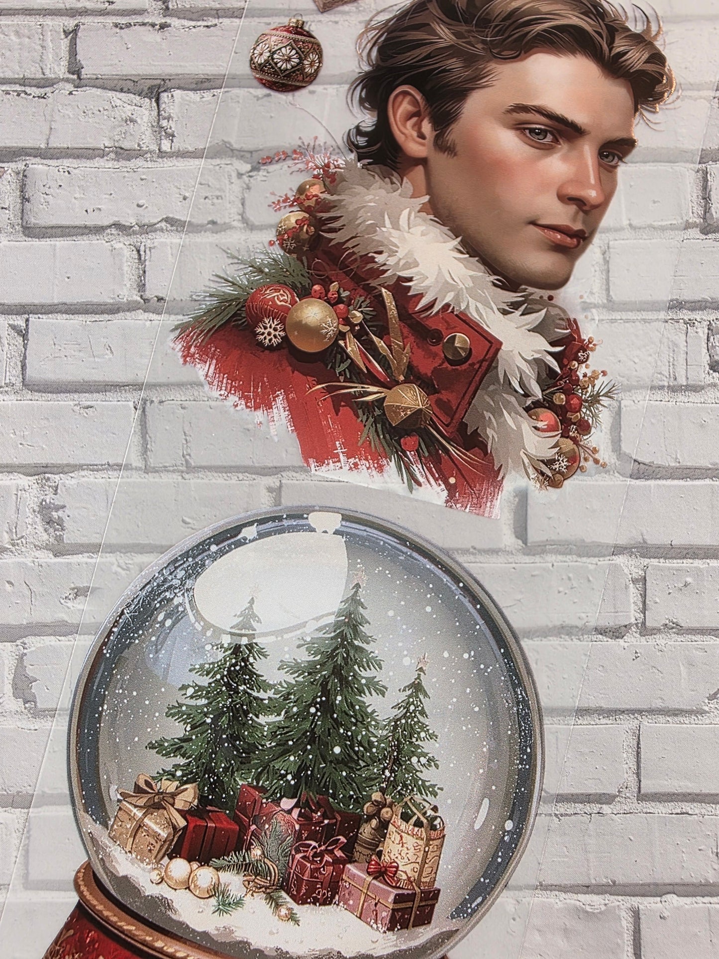 PET Tape Stickerband Vintage Christmas 7cm x 1,50m