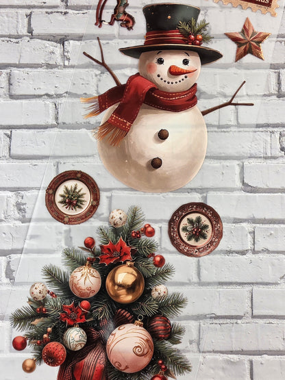 PET Tape Stickerband Vintage Christmas 7cm x 1,50m