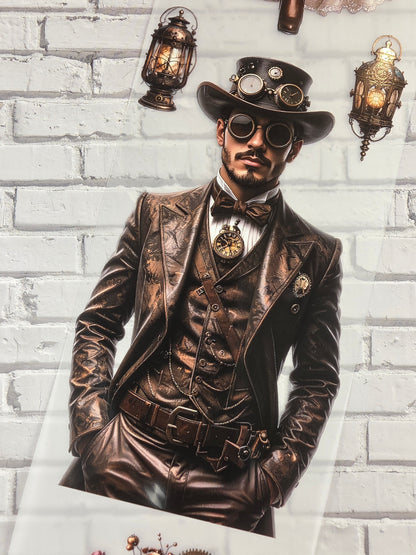 PET Tape Stickerband Steampunk Wild West Wedding 7cm x 1,50m