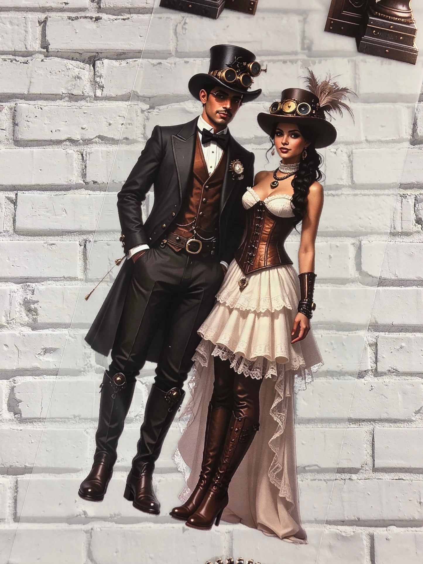 PET Tape Stickerband Steampunk Wild West Wedding 7cm x 1,50m
