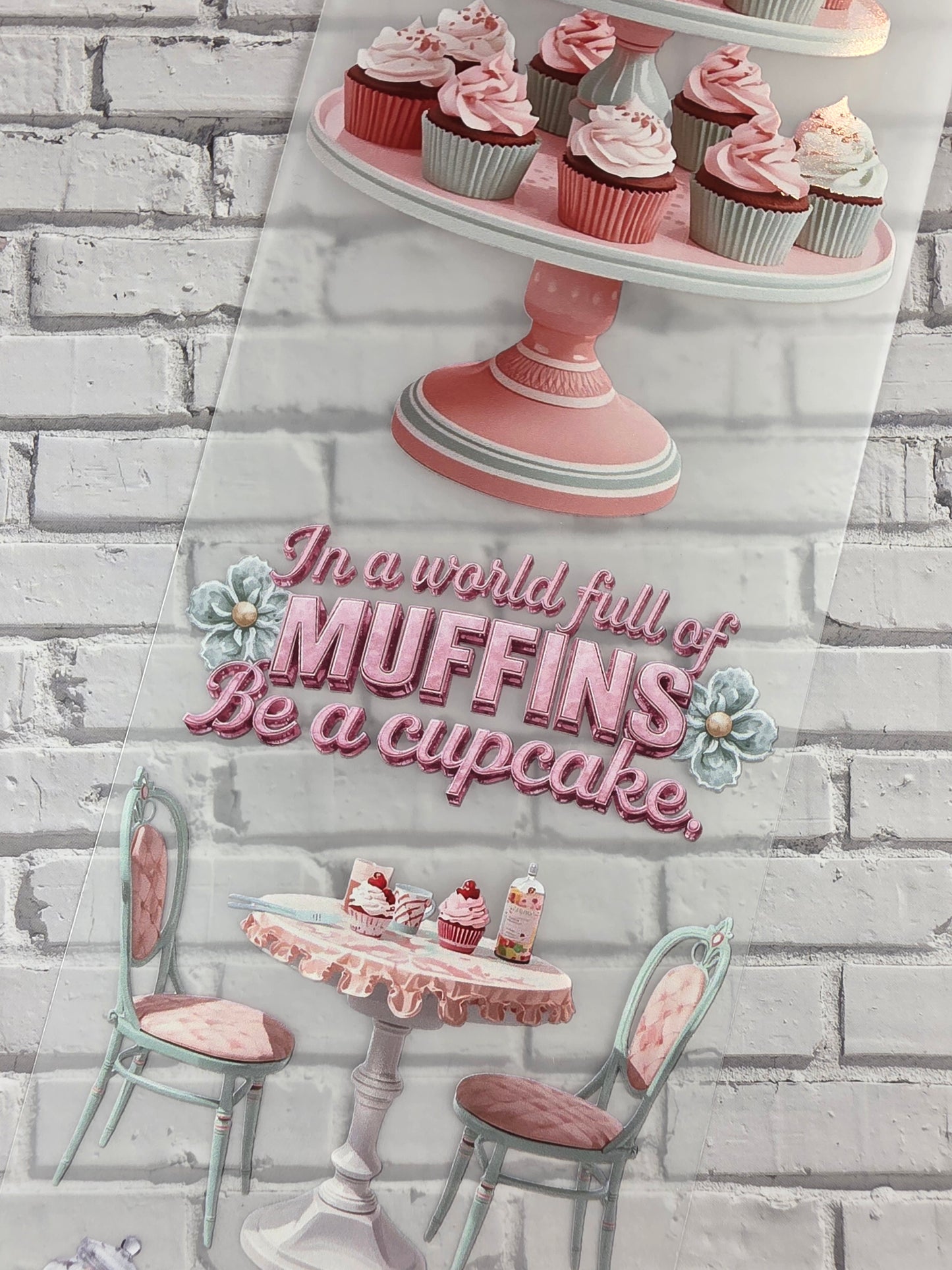 PET Tape Stickerband Cupcakeria 7cm x 1,50m