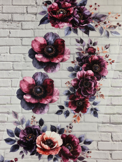 PET Tape XL 3D Stickerband Flowers 12cm x 1,50m