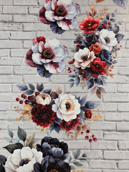 PET Tape XL 3D Stickerband Flowers 12cm x 1,50m