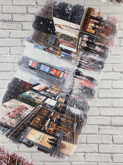 PET Tape XL 3D Stickerband New York Winter 12cm x 1,50m