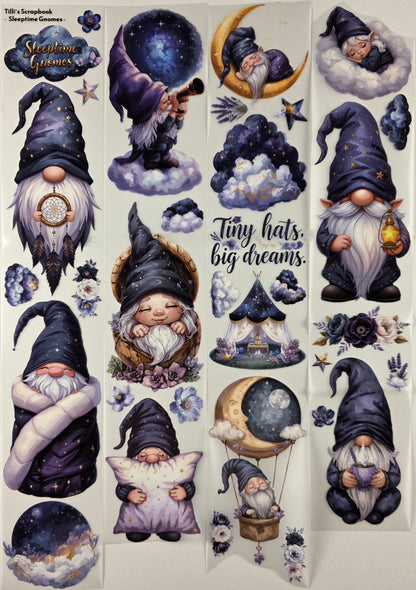 PET Tape Stickerband Sleeptime Gnomes 7cm x 1,50m