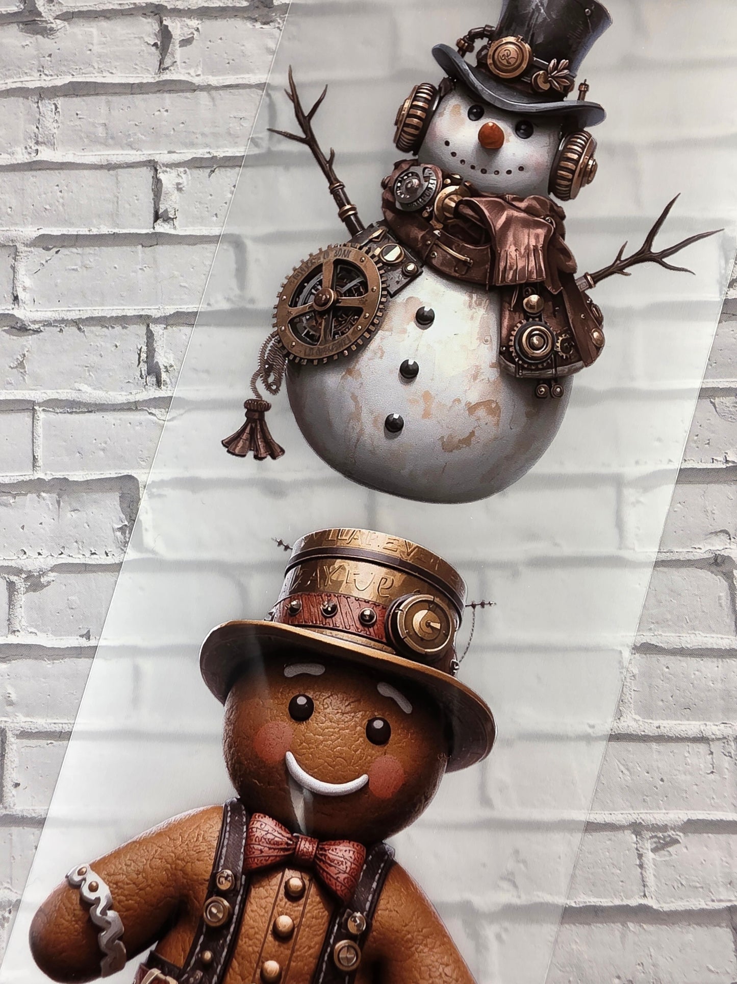 PET Tape Stickerband Steampunk Weihnachten 7cm x 1,50m