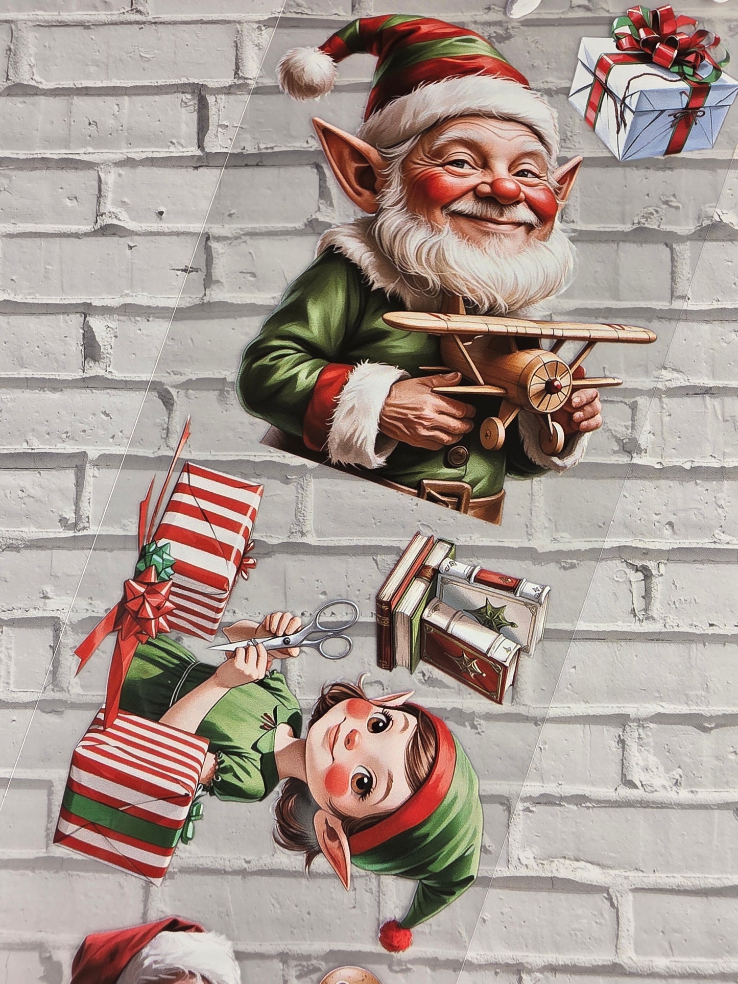 PET Tape Stickerband Weihnachtswerkstatt / Santa´s Workshop 7cm x 1,50m