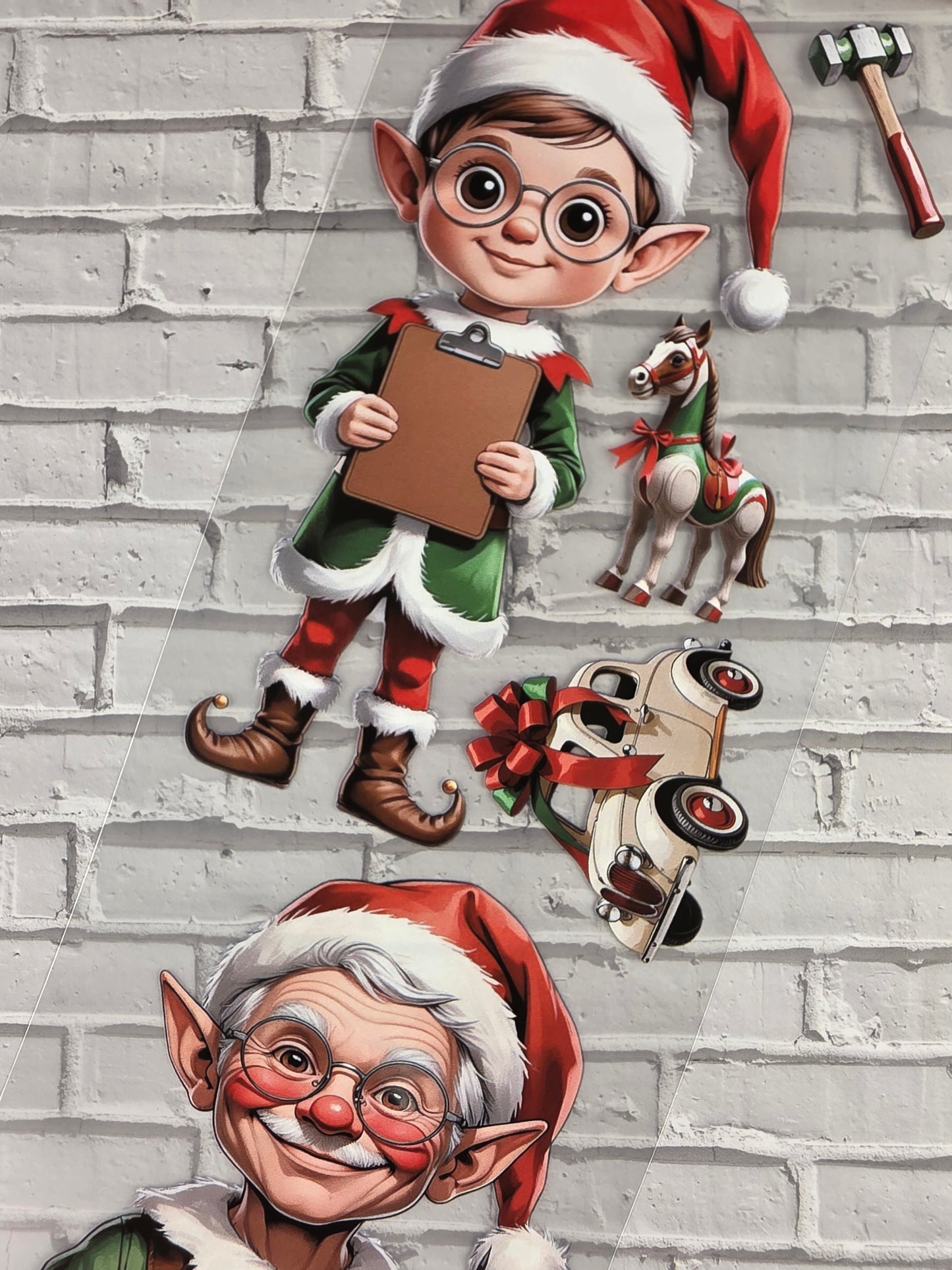 PET Tape Stickerband Weihnachtswerkstatt / Santa´s Workshop 7cm x 1,50m