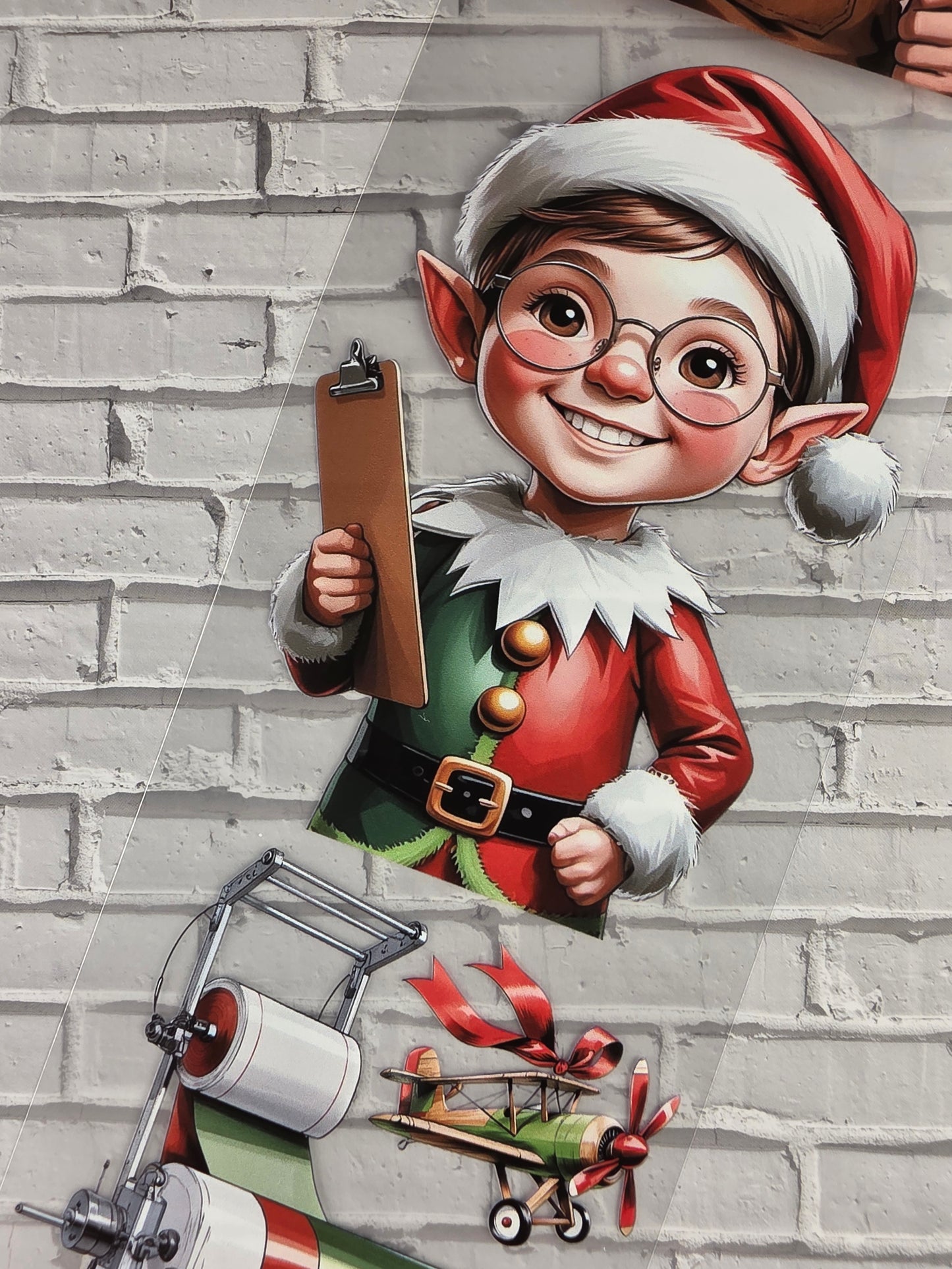 PET Tape Stickerband Weihnachtswerkstatt / Santa´s Workshop 7cm x 1,50m