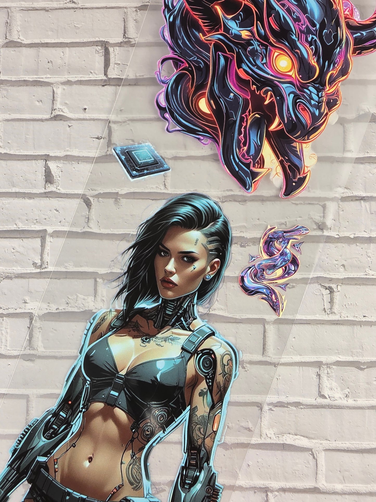 PET Tape Stickerband Cyberpunk 7cm x 1,50m