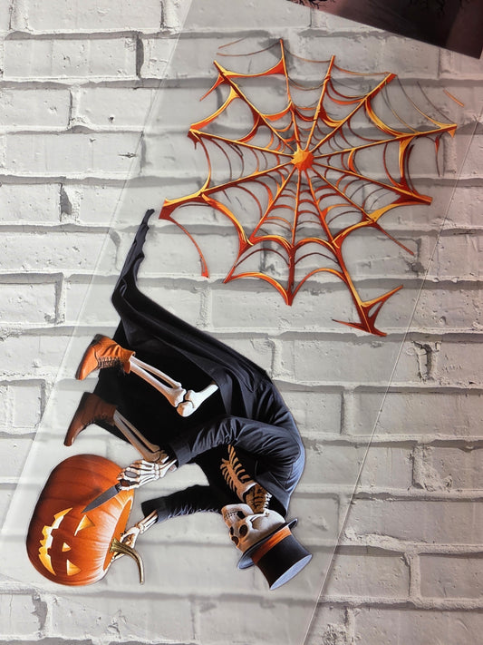 PET Tape Stickerband Halloween black/orange 7cm x 1,50m