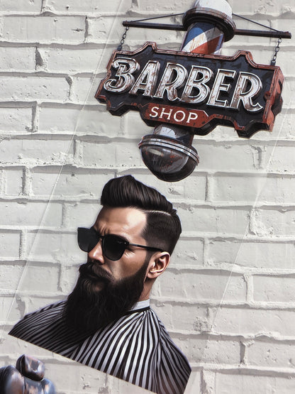 PET Tape Stickerband Barbershop 7cm x 1,50m