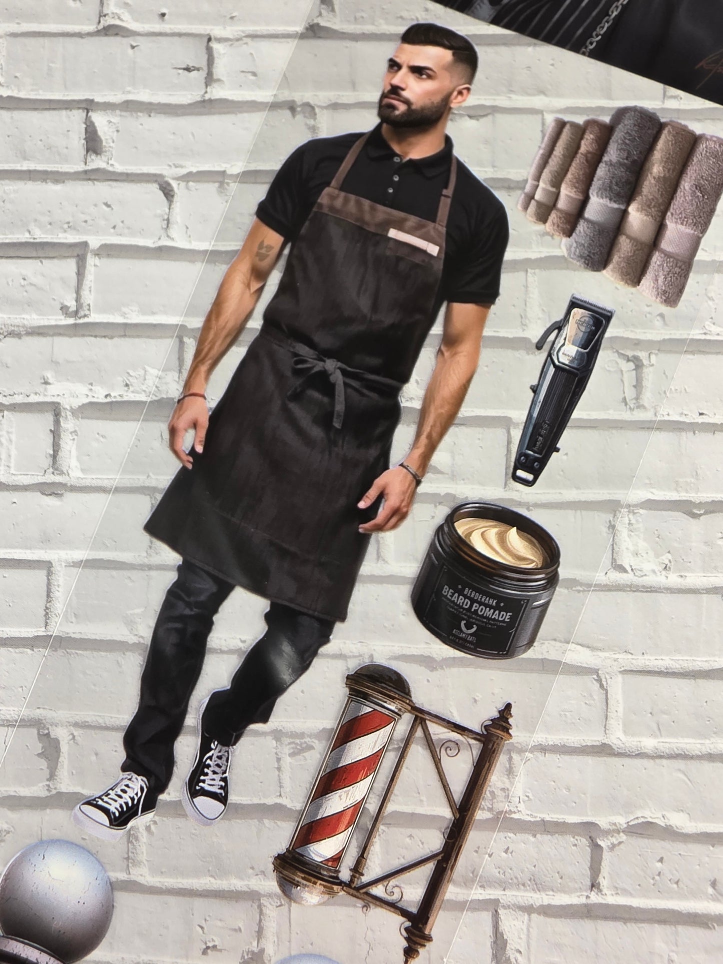 PET Tape Stickerband Barbershop 7cm x 1,50m
