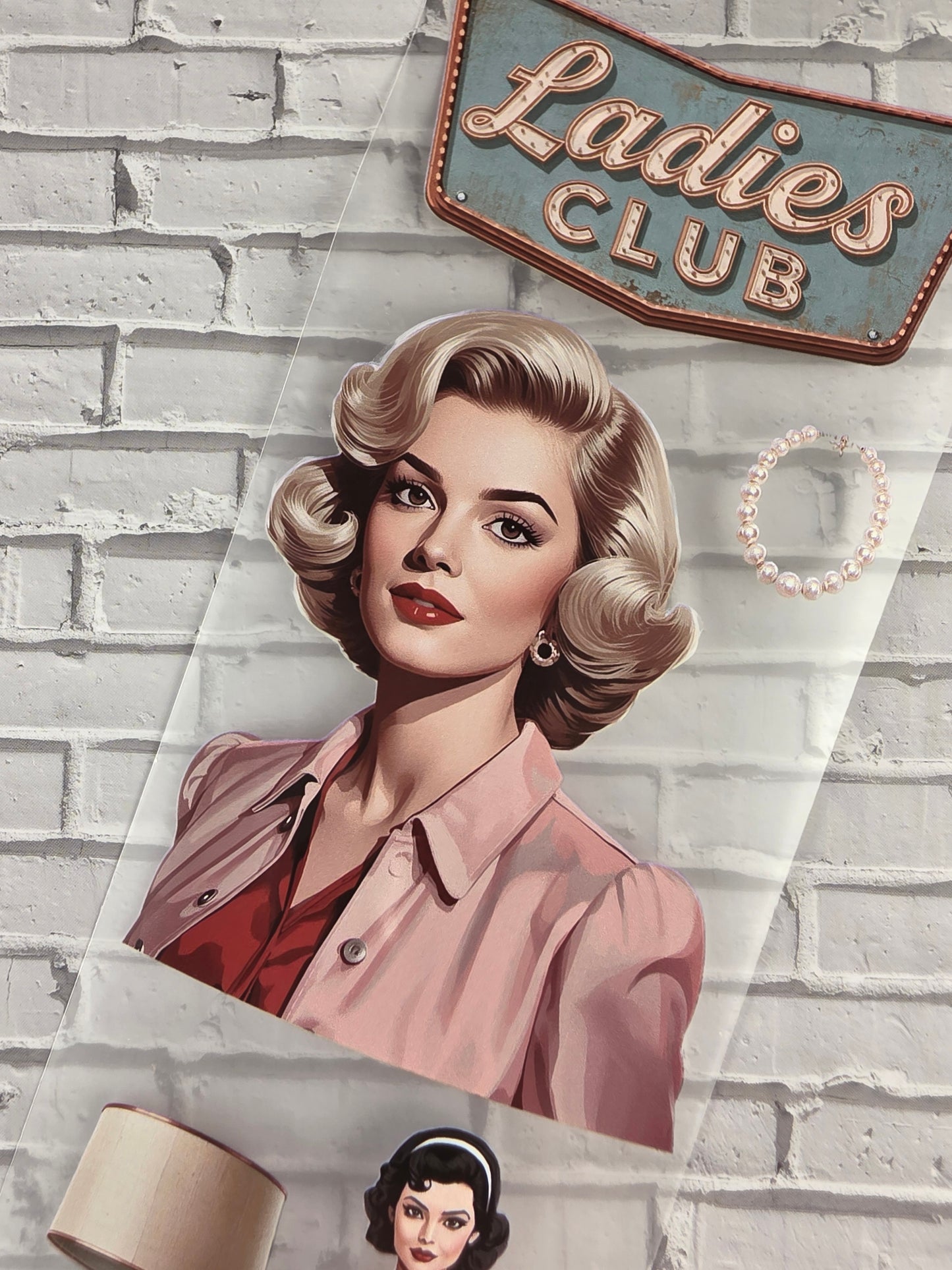 PET Tape Stickerband Ladies Club 7cm x 1,50m