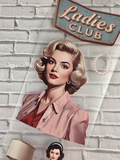 PET Tape Stickerband Ladies Club 7cm x 1,50m
