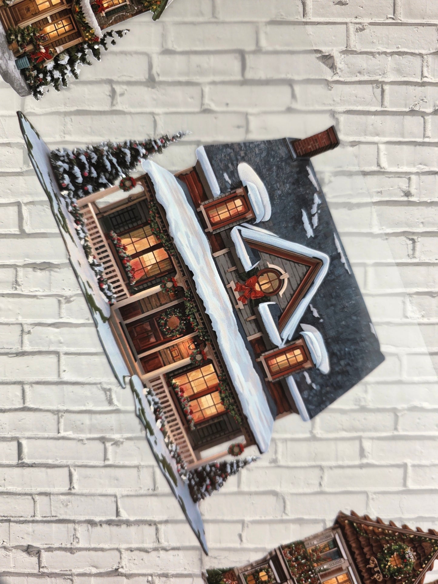 PET Tape XL Stickerband Weihnachtshäuser / Christmas houses 12cm x 1,50m